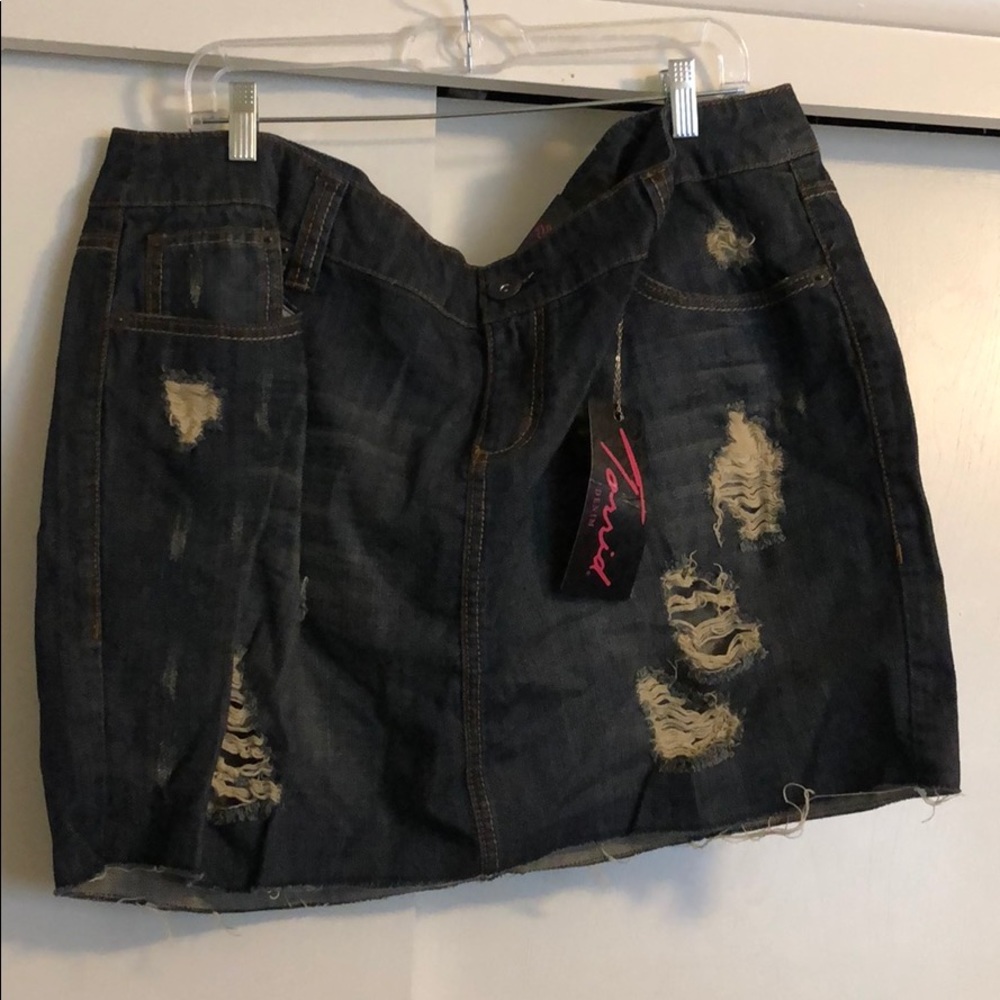 Torrid jean skirt